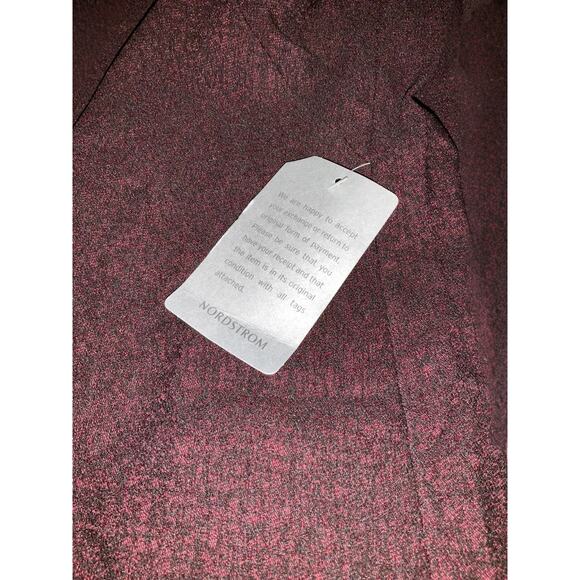 Max Studio Maxi Black Wine Dress Trumpet Sleeves Sz. XL NWT 8910J66 - Picture 7 of 9